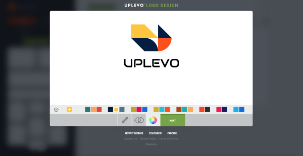 phần mềm tạo logo online uplevo