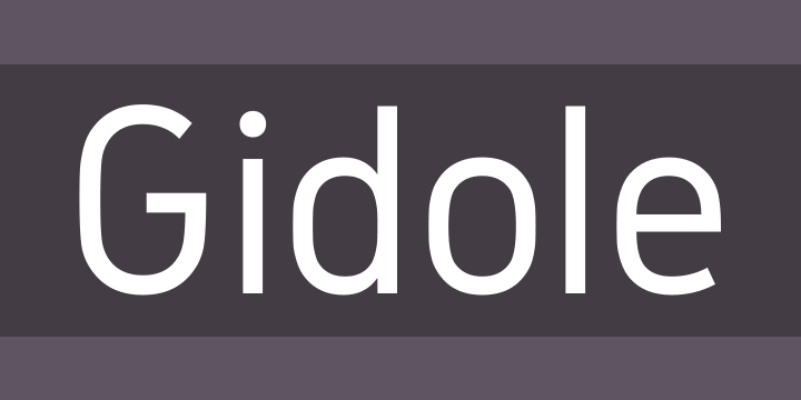 font chữ gidole