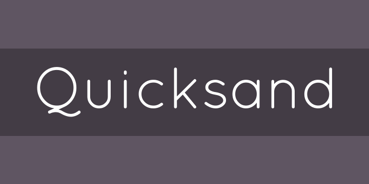 font chữ quicksand