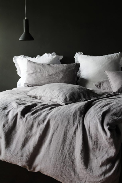 khăn trải giường màu đá
