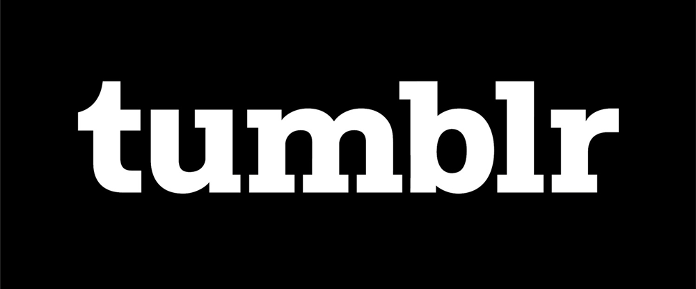 logo chữ không chân tumblr