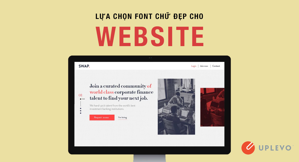 lựa chọn font chữ đẹp cho website