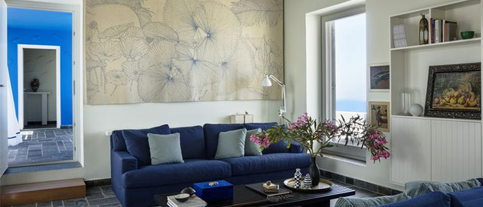 màu sắc miền duyên hải trong thiết kế phòng khách