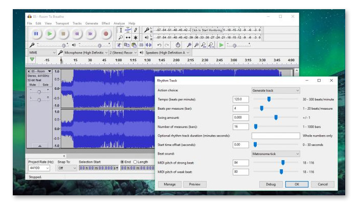 phần mềm cắt nhạc online audacity