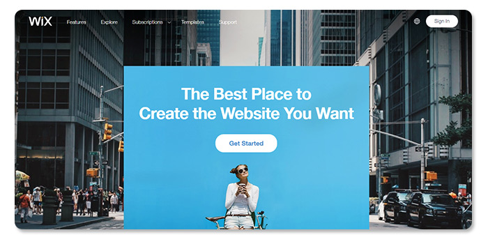 phần mềm làm và tạo website wix