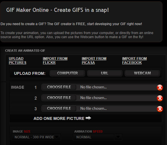 phần mềm tạo ảnh GIF GIF maker online