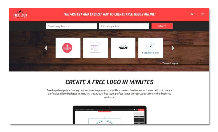 phần mềm tạo logo online free logo design