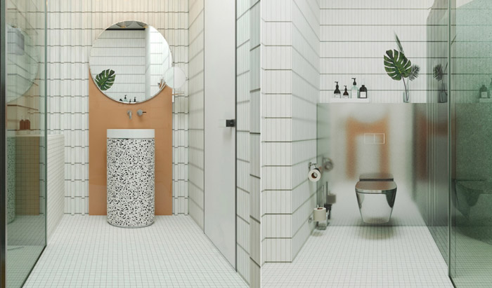 phong cách thiết kế nhà tắm hiện đại