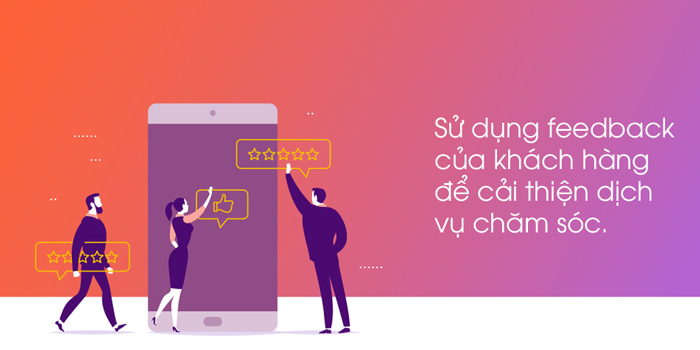 sử dụng feedback để cải thiện dịch vụ chăm sóc