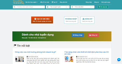 tạo CV online GoodCV