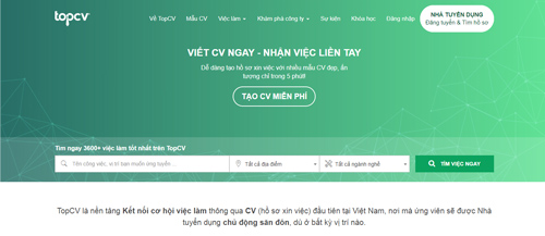 tạo CV online TopCV