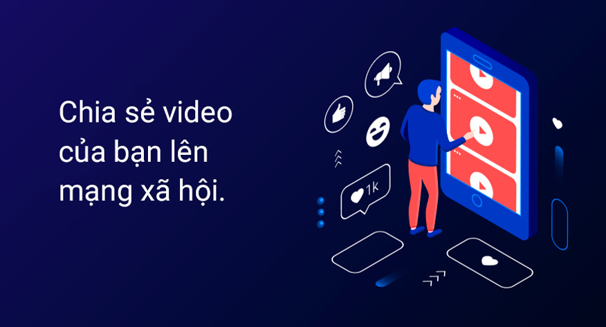 chia sẻ video lên mạng xã hội website khác