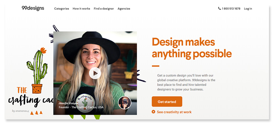 freelancer website 99designs