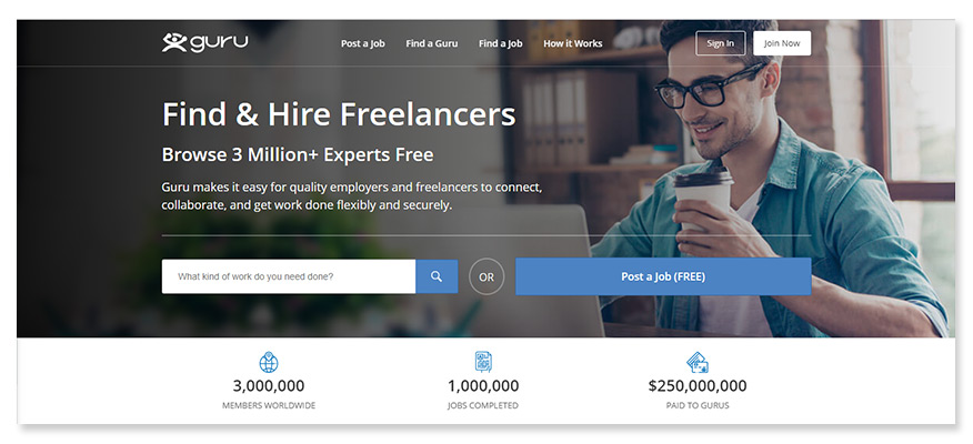 freelancer website guru