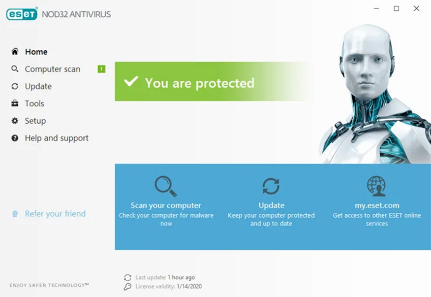 phần mềm diệt virus ESET NOD32 Antivirus