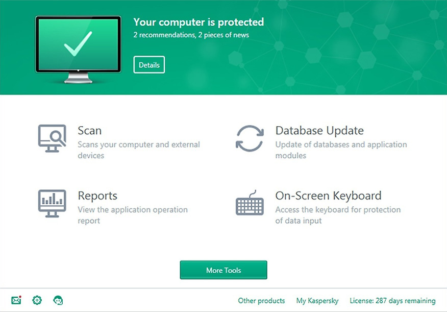 phần mềm diệt virus Kaspersky Antivirus