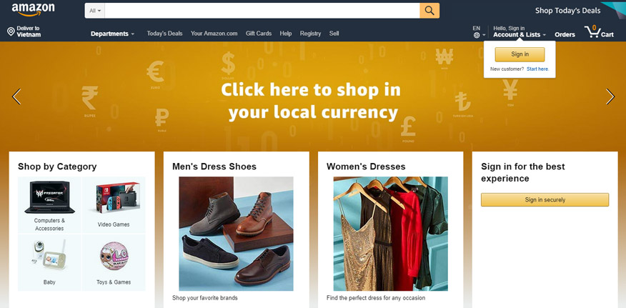 mô hình kinh doanh của Amazon