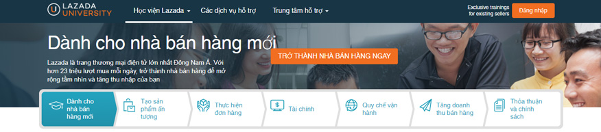 tham gia khóa học bán hàng trên lazada