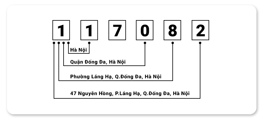 ví dụ về mã Zip Code