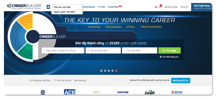 website tuyển dụng Career Builder