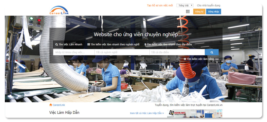 website tuyển dụng Careerlink