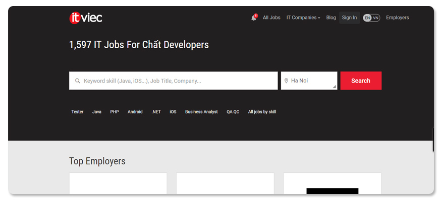 website tuyển dụng ITviec