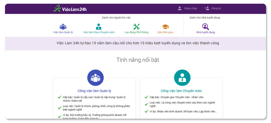 website tuyển dụng vieclam24h