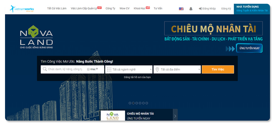 website tuyển dụng vietnamworks