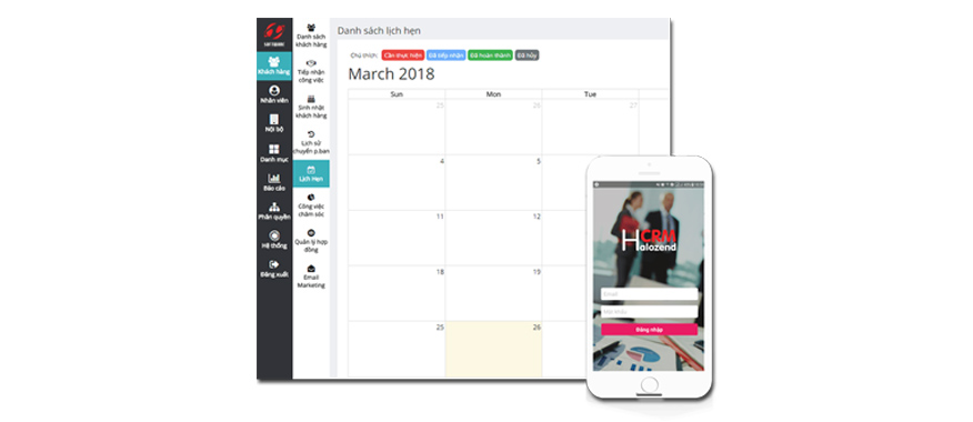 phần mềm CRM Halozend