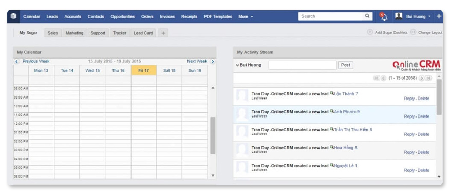 phần mềm Online CRM