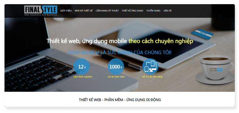 công ty thiết kế website finalstyle