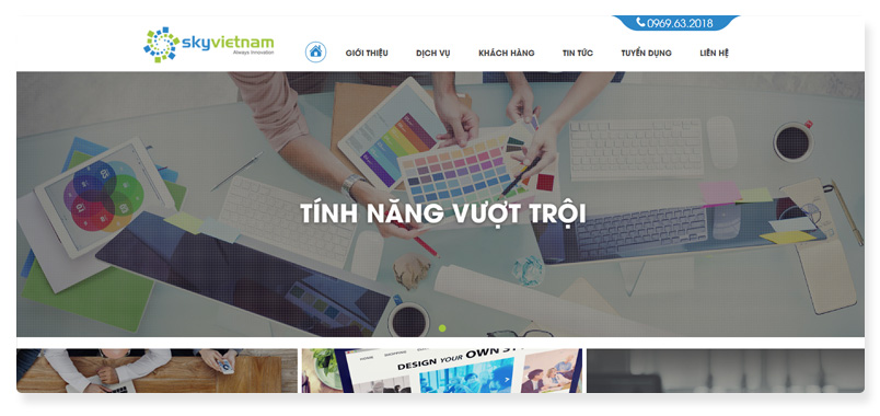 công ty thiết kế website SkyVietnam