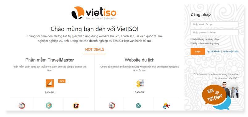 công ty thiết kế website Vietiso
