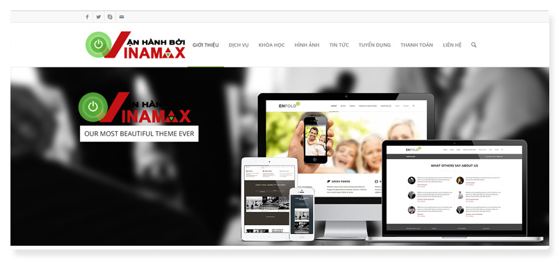 công ty thiết kế website Vinamax