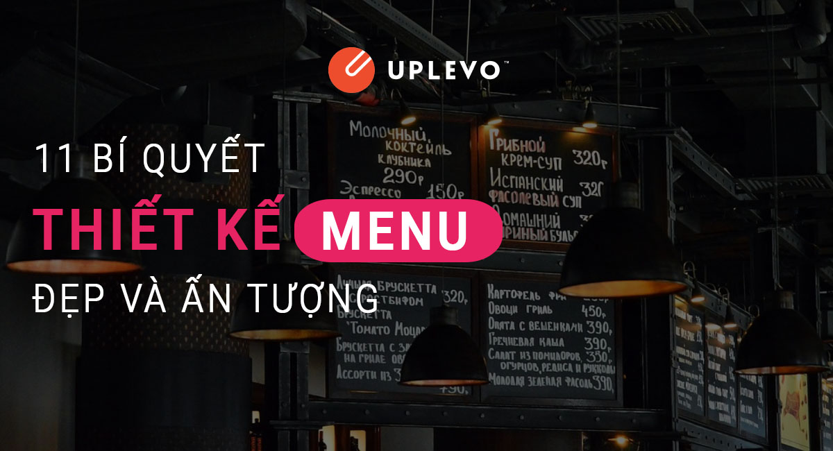 11 Bí Quyết Thiết Kế Menu - Thực Đơn Nhà Hàng Đẹp