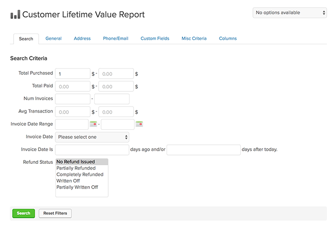 báo cáo khách hàng lifetime value 2