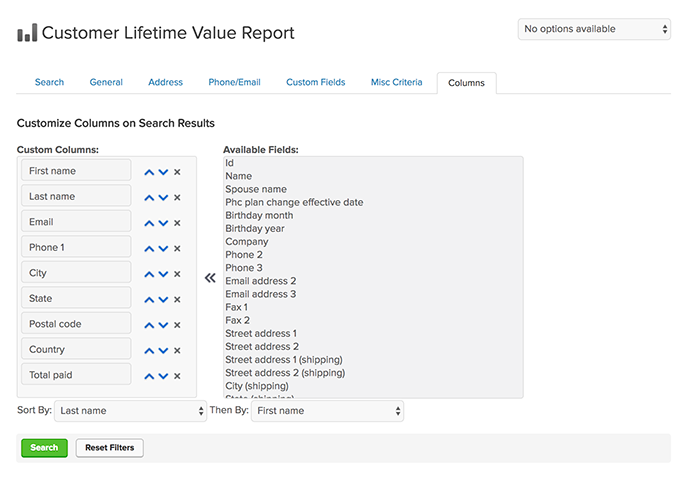 báo cáo khách hàng lifetime value 3