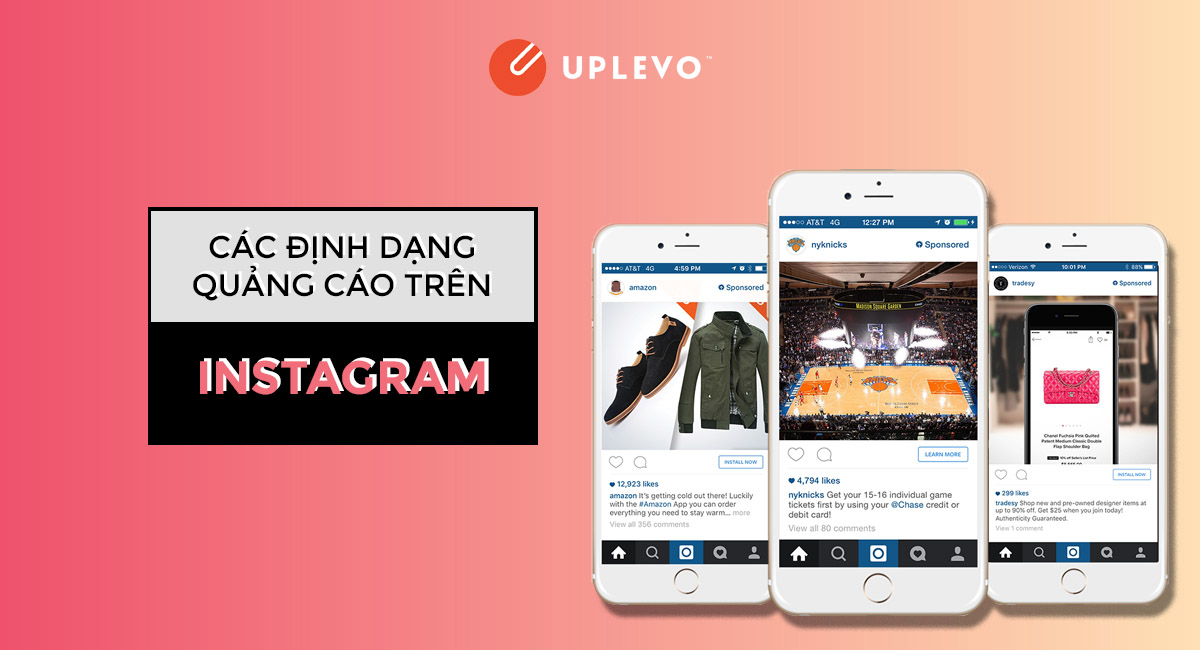 các định dạng quảng cáo trên Instagram