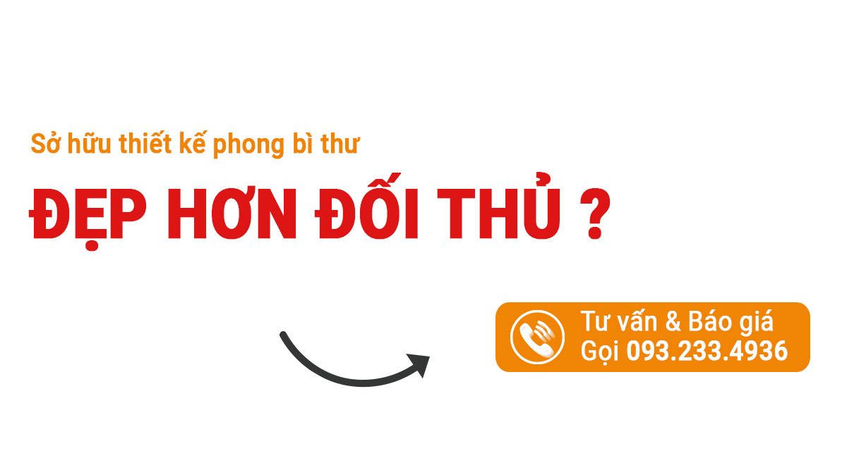 đặt hàng dịch vụ thiết kế phong bì thư Uplevo