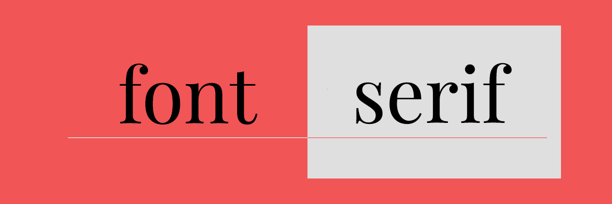 font serif trong typography