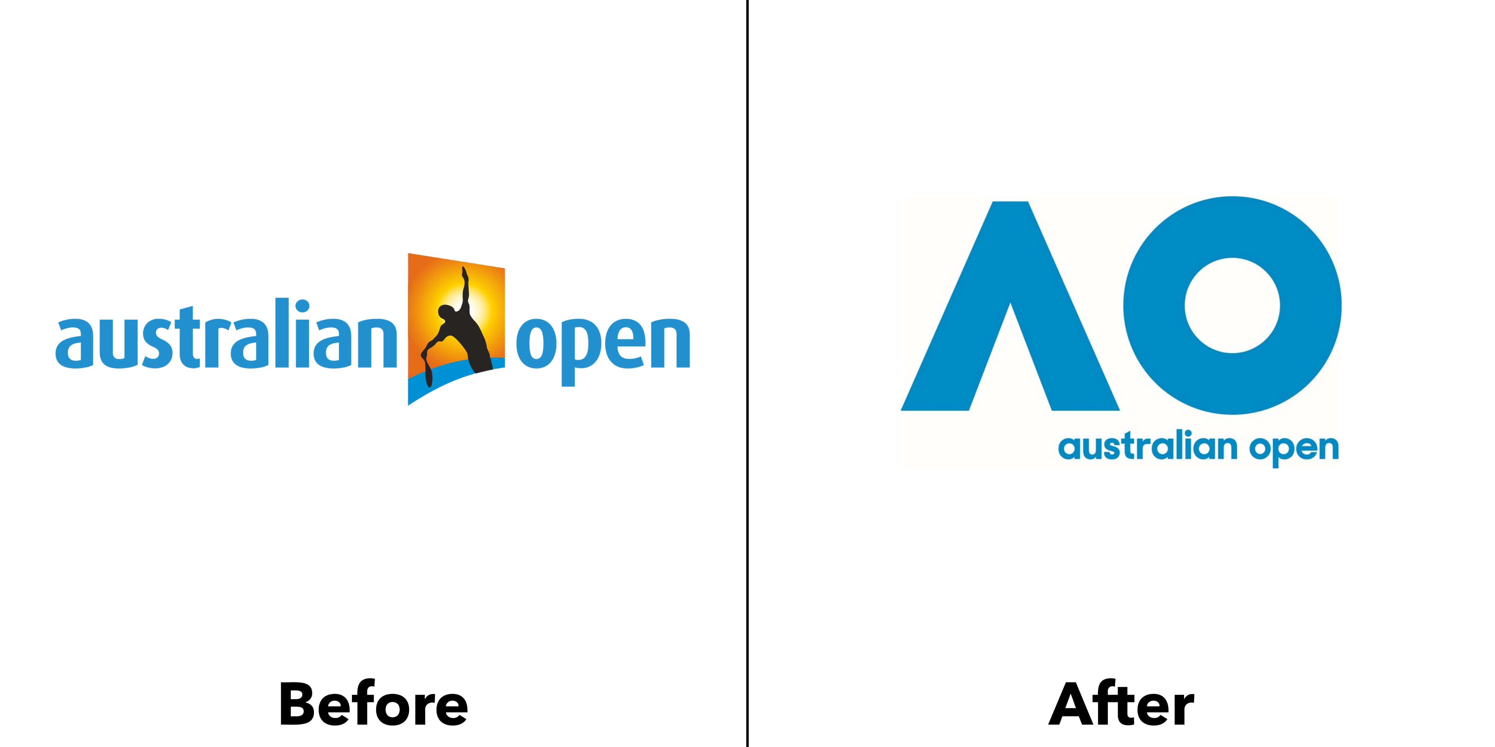 logo australian open trước và sau