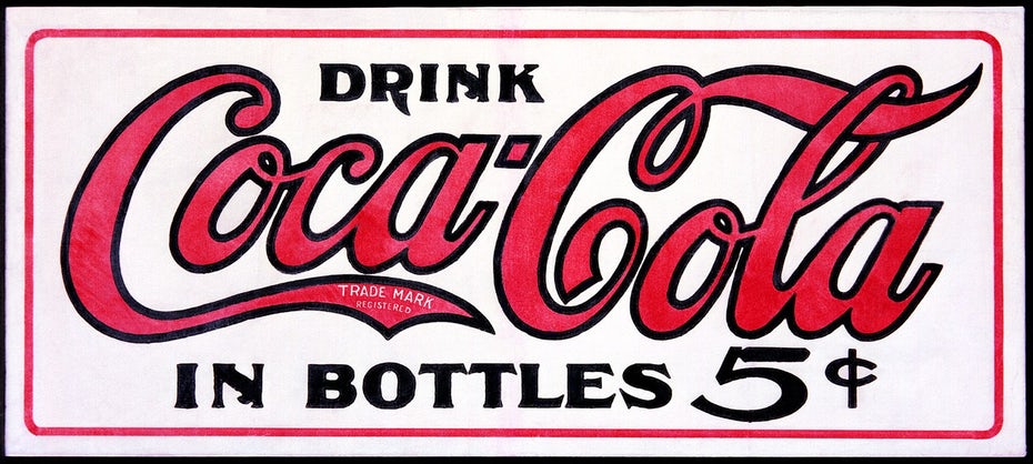 logo đầu tiên của cocacola