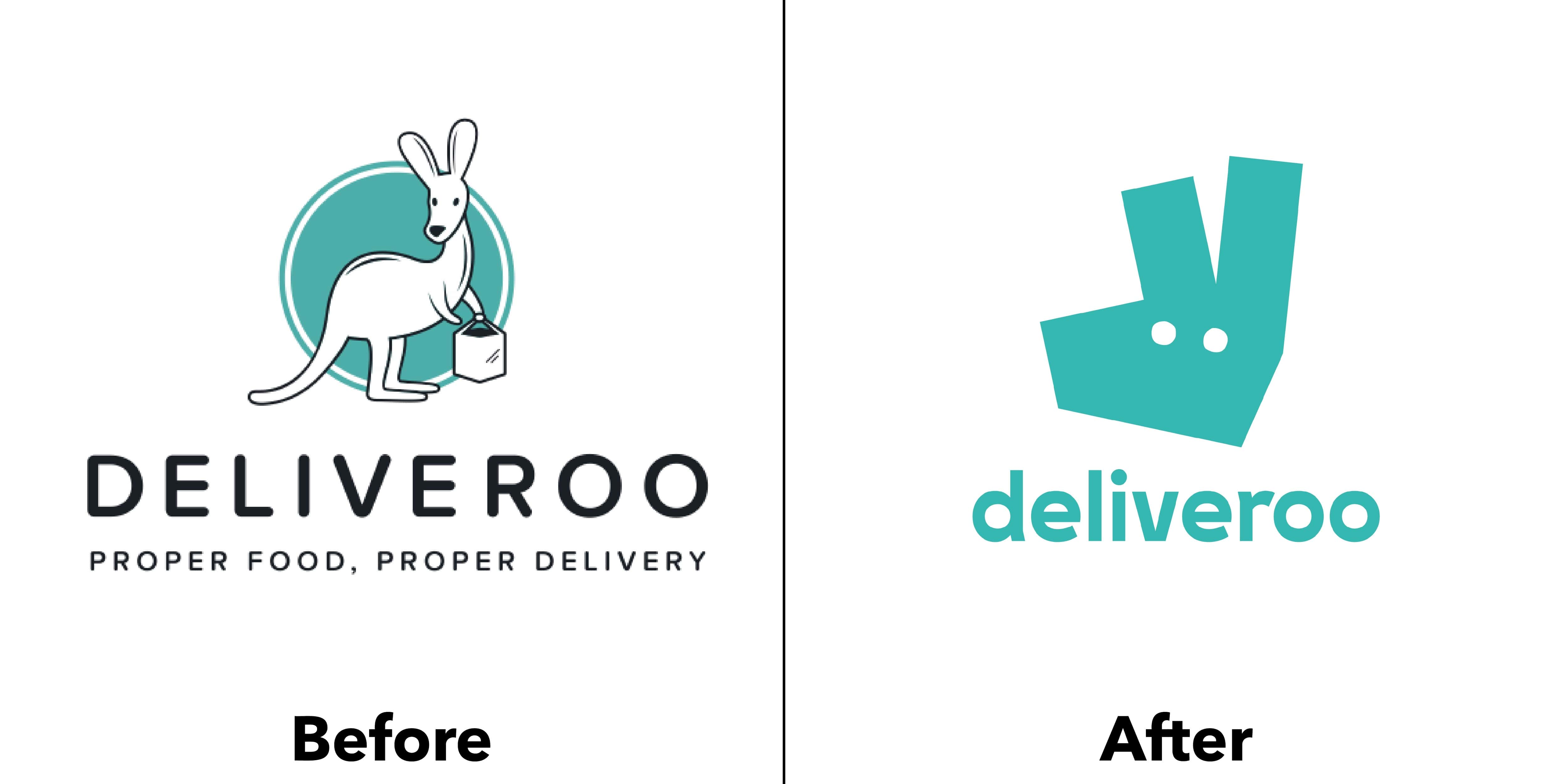 logo deliveroo trước và sau