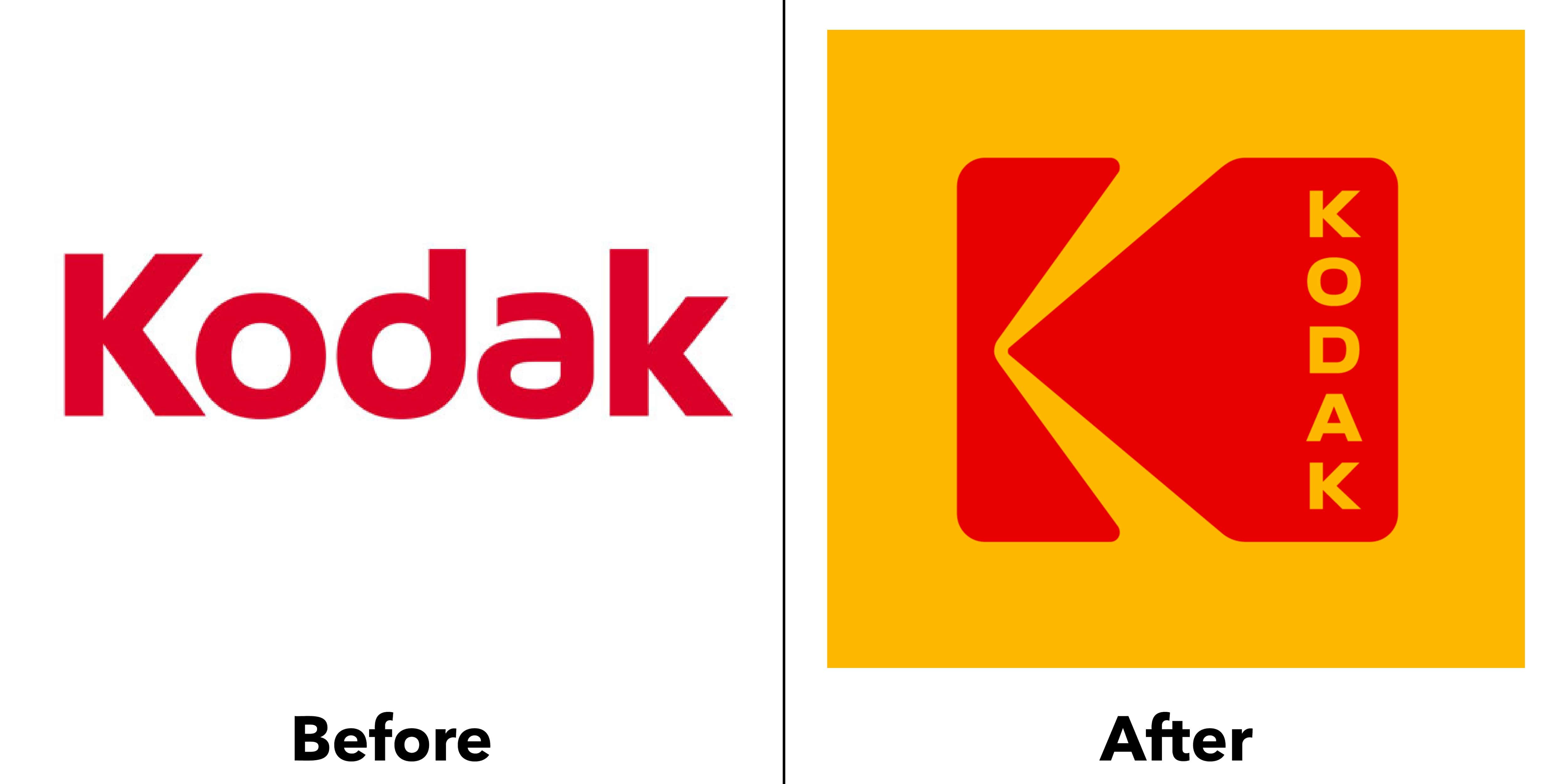 logo kodak trước và sau