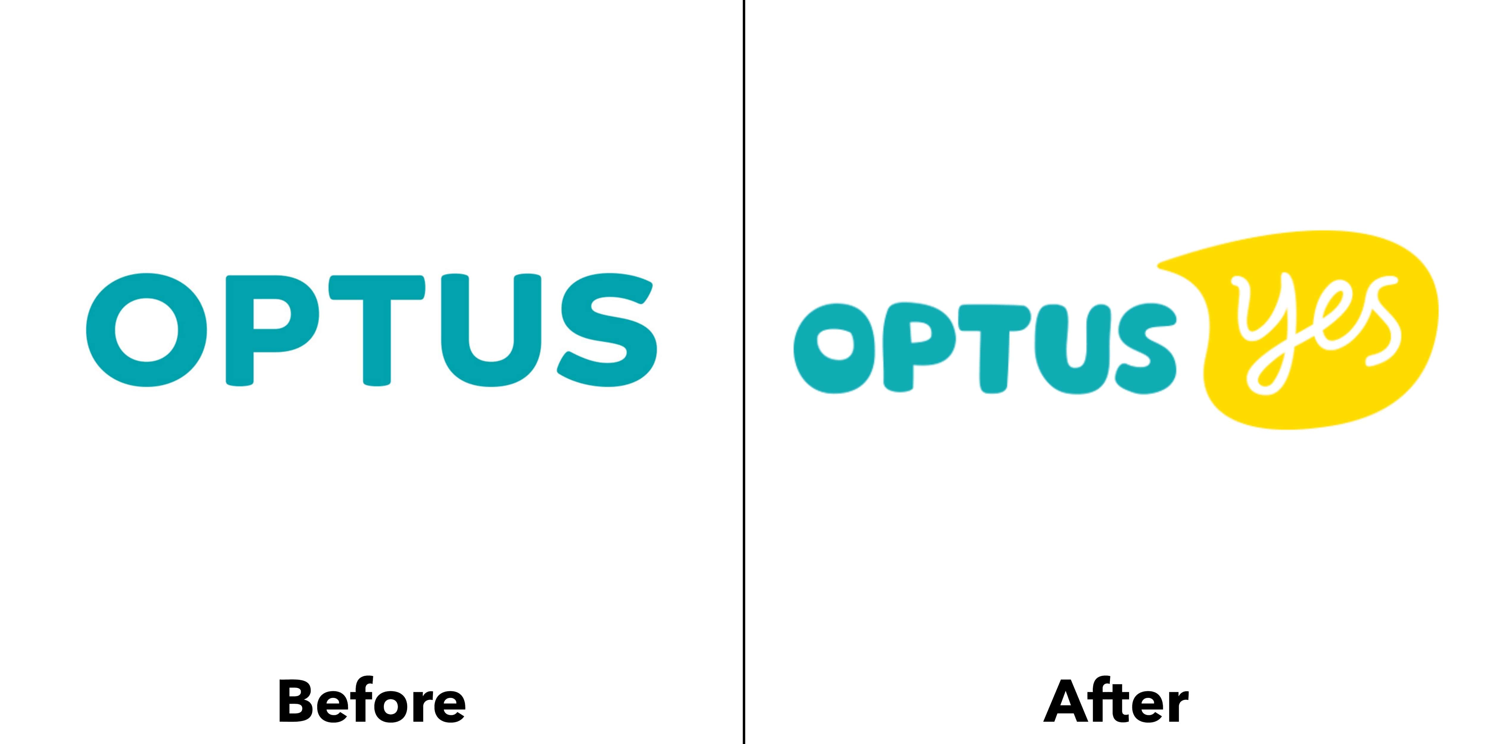 logo optus trước và sau