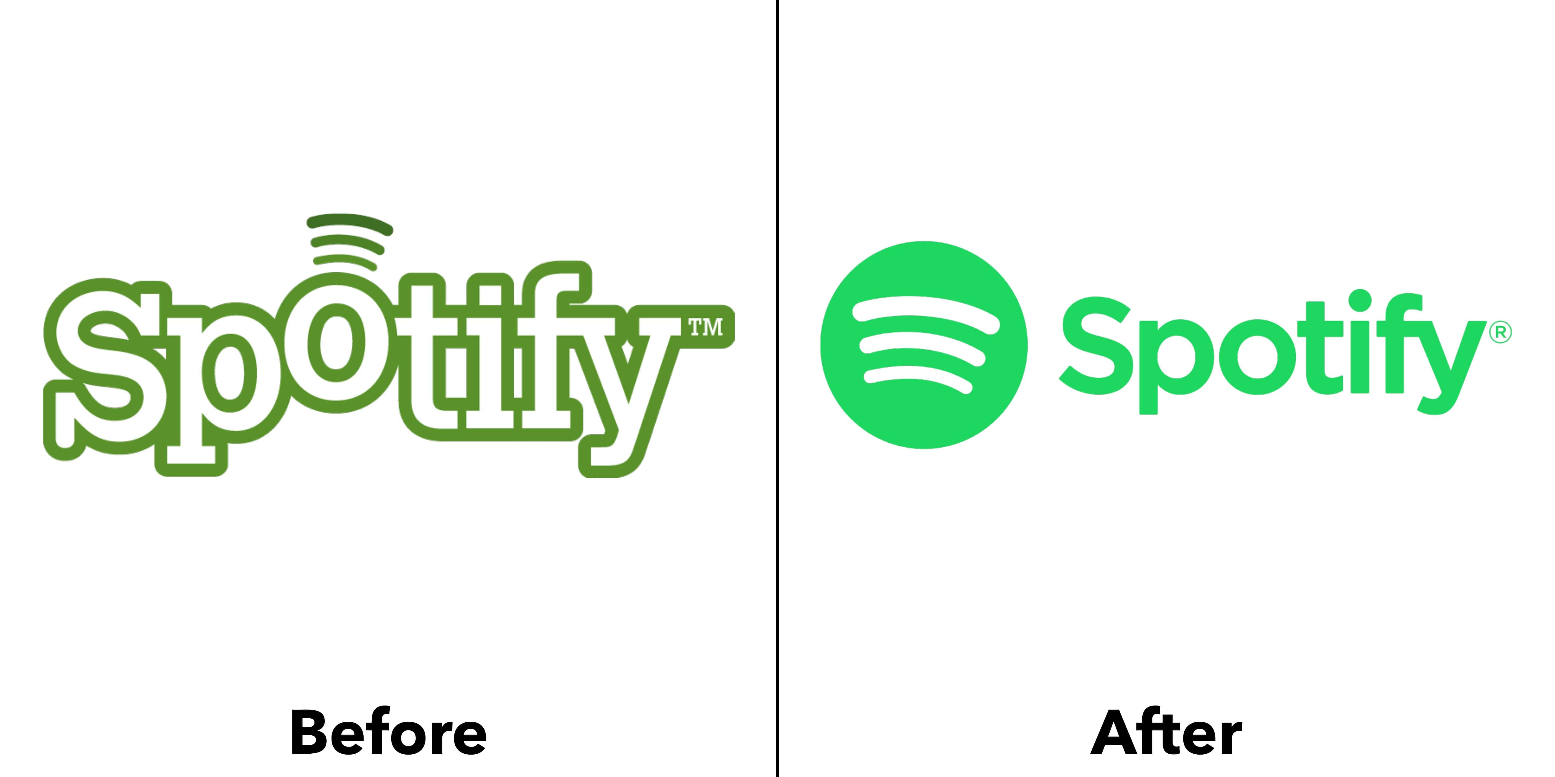 logo spotify trước và sau