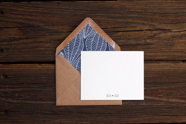 thiết kế phong bì patterned envelope