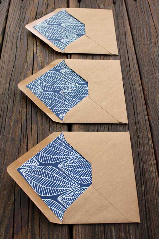 thiết kế phong bì patterned envelope