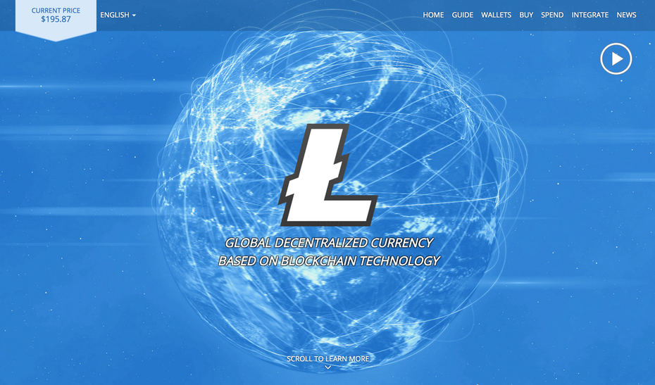 website của Litecoin